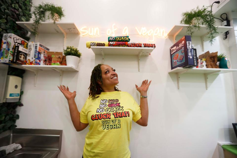Ayesha Collier is the owner of Sun of a Vegan, which is located in the food court of Hickory Ridge Mall in Memphis.