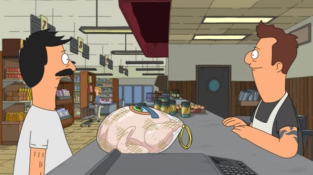 "Bob's Burgers" Thanksgiving episode "Turkey in a Can"<p>FOX</p>