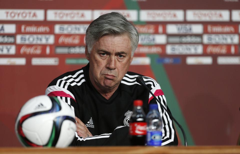 Real Madrid&#39;s coach Carlo Ancelotti. (MOROCCO - Tags: SPORT SOCCER)