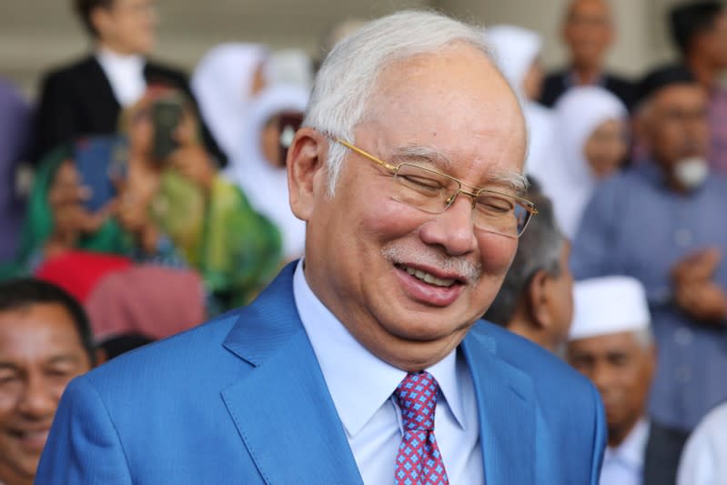 Former Malaysian Prime Minister Najib Razak leaves Kuala Lumpur High Court in Kuala Lumpur