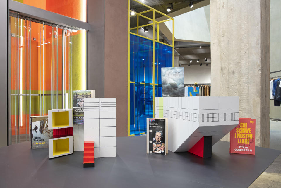 Aspesi’s “The Library of Ever” artistic project developed by Patricia Urquiola for the brand’s flagship store in Milan. - Credit: Sebastiano Pellion di Persano/Courtesy of Aspesi