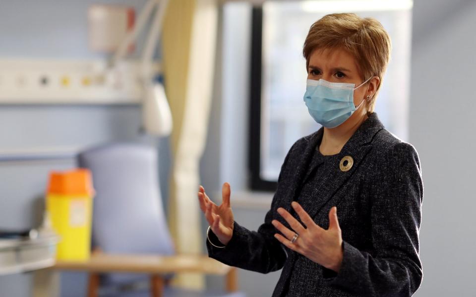 Nicola Sturgeon defended the guide at her daily coronavirus briefing - RUSSELL CHEYNE/Reuters