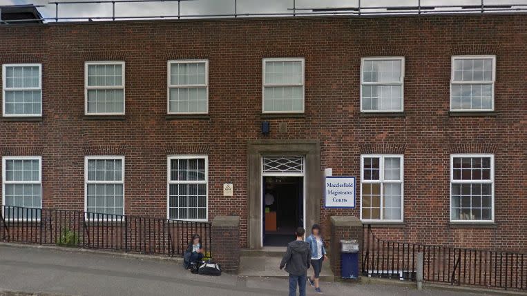 Campbell fronted the Macclesfield Magistrate's Court this week. Photo: Google Earth