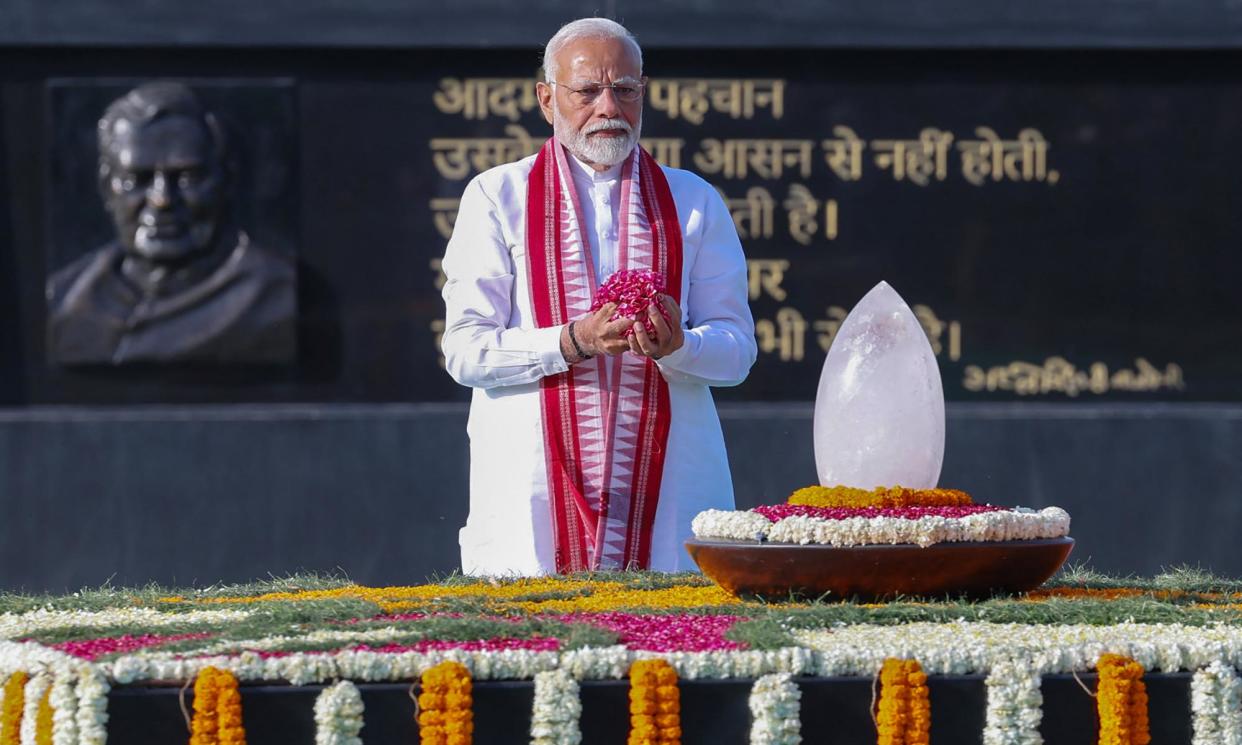 <span>After a decade in power, Narendra Modi’s aura of invincibility may be on the wane.</span><span>Photograph: PIB/AFP/Getty Images</span>
