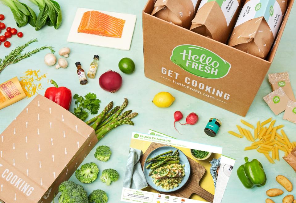 An array of Hello Fresh items