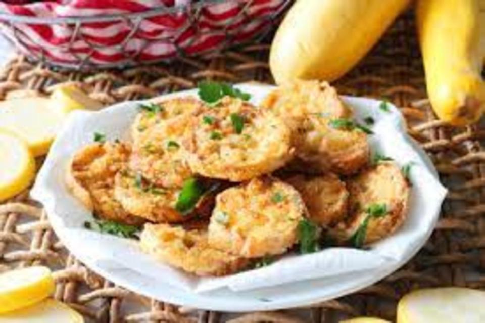 <p>The Anthony Kitchen</p><p>Fried Squash is a must-make staple perfect for your spring and summer get-togethers. With its combo of gorgeous golden batter on the outside and perfectly cooked summer squash on the inside, this is the ultimate Southern side dish.</p><p><strong>Get the recipe: <a href="https://www.theanthonykitchen.com/fried-squash/" rel="nofollow noopener" target="_blank" data-ylk="slk:Fried Squash;elm:context_link;itc:0;sec:content-canvas" class="link ">Fried Squash</a></strong></p>