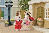 <p><strong>Calico Critters</strong></p><p>amazon.com</p><p><strong>$22.77</strong></p><p><a href="https://www.amazon.com/dp/B07Q5VPLQB?tag=syn-yahoo-20&ascsubtag=%5Bartid%7C10050.g.5114%5Bsrc%7Cyahoo-us" rel="nofollow noopener" target="_blank" data-ylk="slk:Shop Now;elm:context_link;itc:0;sec:content-canvas" class="link ">Shop Now</a></p><p>William Cinnamon and Stella Hopscotch are the cutest couple in town. This unique Calico Critter set comes with a bouquet of roses and the rabbits are designed to be able to hold hands. </p>