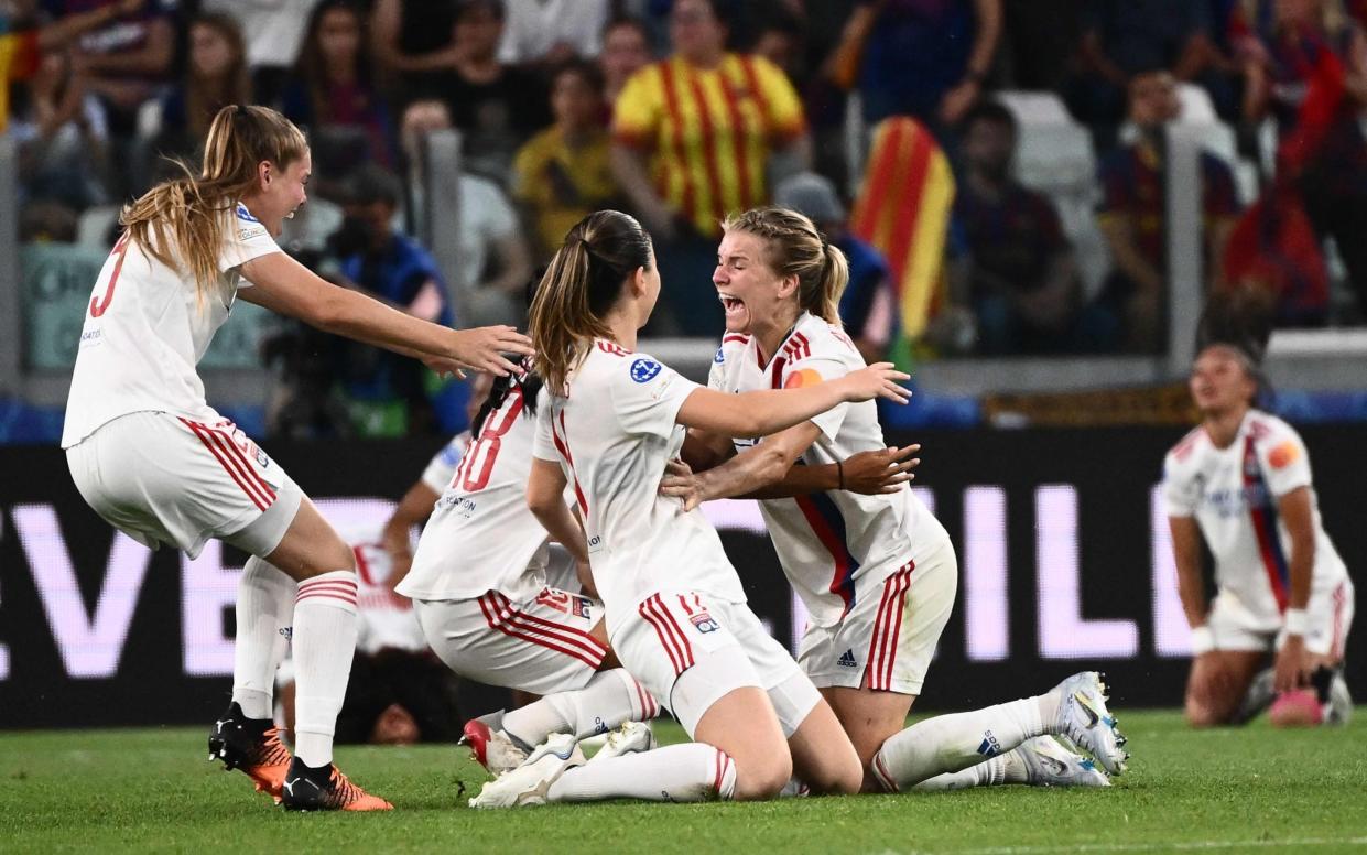 Lyon stun Barcelona with first-half blitz to reclaim Women's Champions League - AFP VIA GETTY IMAGES