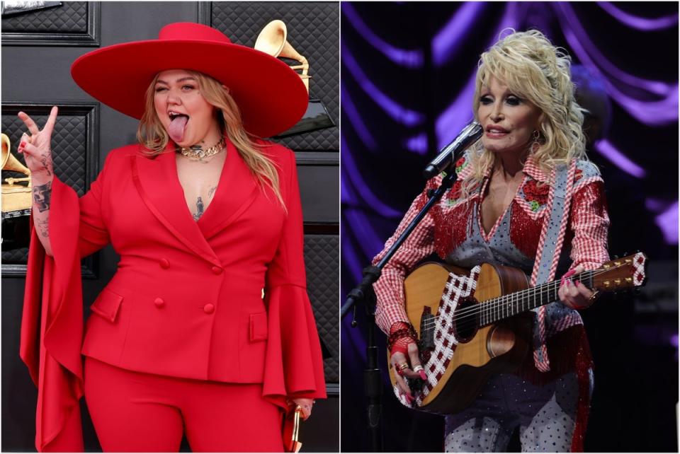 Elle King was criticised for her Dolly Parton tribute performance (Getty)