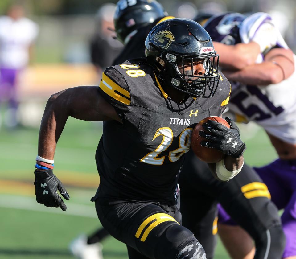Terrell Carey is one of six players to be voted a team captain for the UW-Oshkosh football team this season.