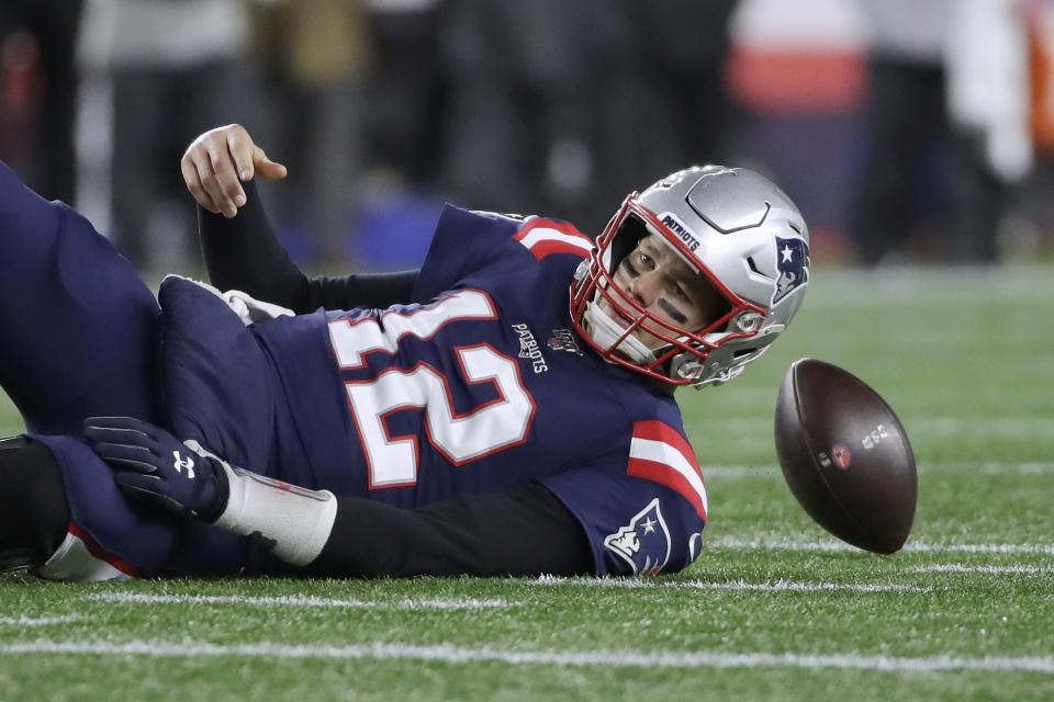 Quarterback Tom Brady and the Patriots lost their second straight game. (AP Photo/Elise Amendola)