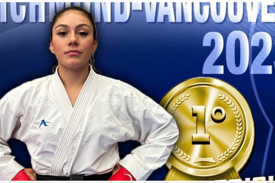 Bajacaliforniana Ericka Luque gana medalla de oro en mundial de Karate "Serie A"