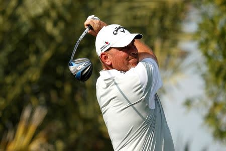 Golf - Abu Dhabi HSBC Golf Championship - Abu Dhabi Golf Club, United Arab Emirates - 23/1/16 Denmark's Thomas Bjorn in action during the third round Action Images via Reuters / Paul Childs