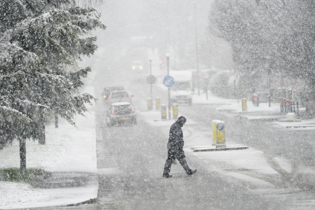 The snow fell heavily in Knaresborough. (Getty)