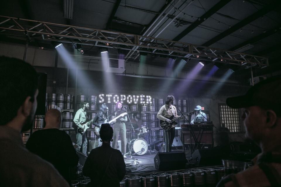 Reverend Bro Diddley and the Hips performs at the 2022 Savannah Stopover Music Festival kick-off event at Service Brewing Co. on March 10, 2022.