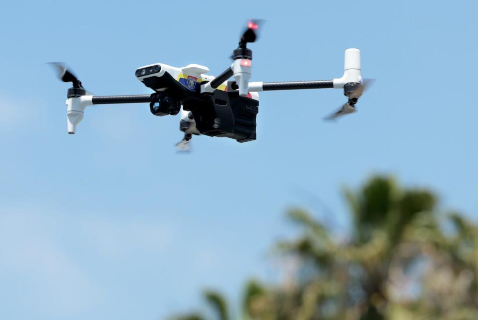 A drone in flight