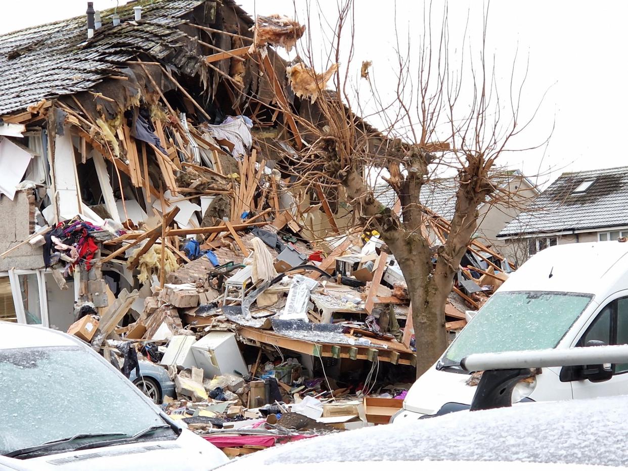 Scene at Baberton Mains Avenue, Edinburgh. (SWNS)