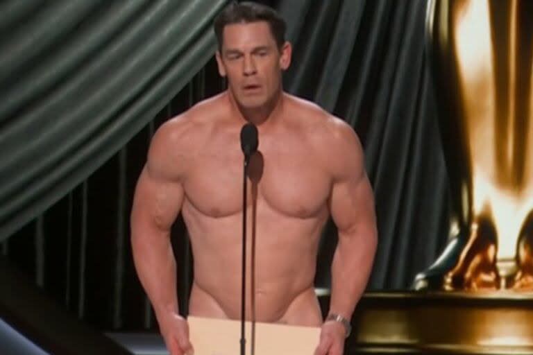John Cena en los Premios Oscar 2024 (Foto: captura Max)