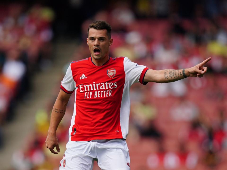 Arsenal midfielder Granit Xhaka looks set to remain at the club (Aaron Chown/PA) (PA Wire)