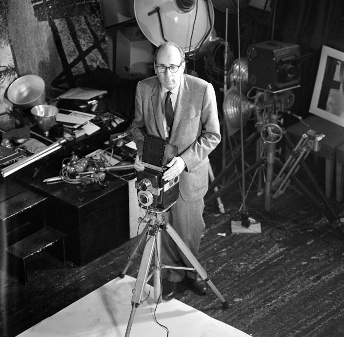 <p>Here, the cameras are turned on Philippe Halsman, the portrait photographer famous for shooting 101 covers for <em>Life</em> magazine. He immigrated to New York from the city of Riga (then part of the Russian Empire and now part of Latvia) and received his visa through family friend Albert Einstein (FYI: Halsman took the famous portrait of the scientist with his tongue out).</p>