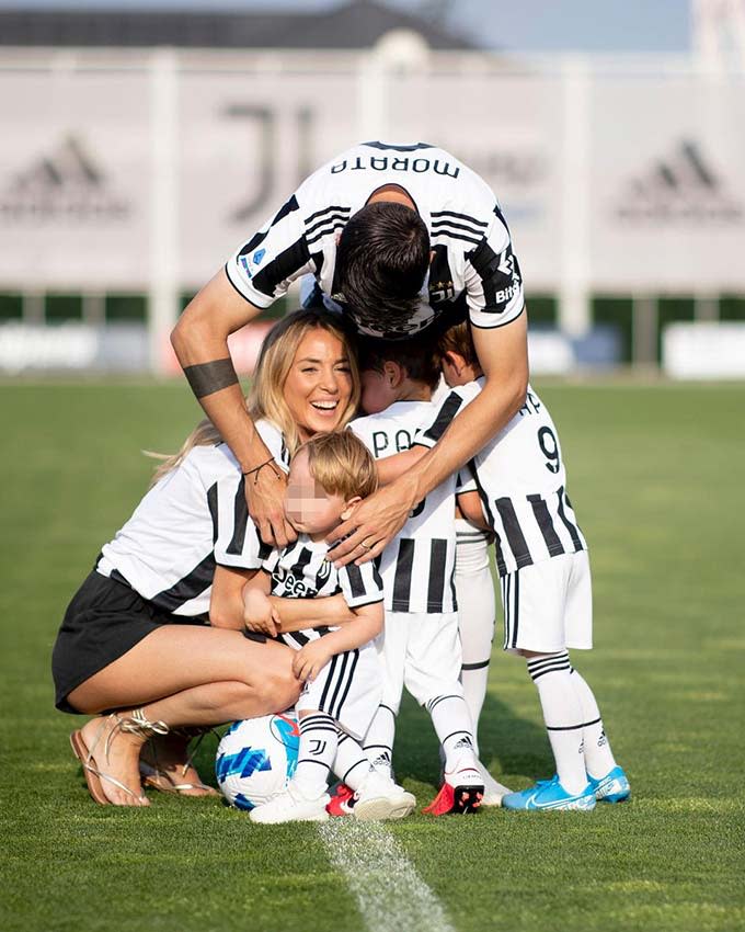 Álvaro Morata se despide de la JUventus de Turín con un emotivo vídeo de su esposa y sus hijos