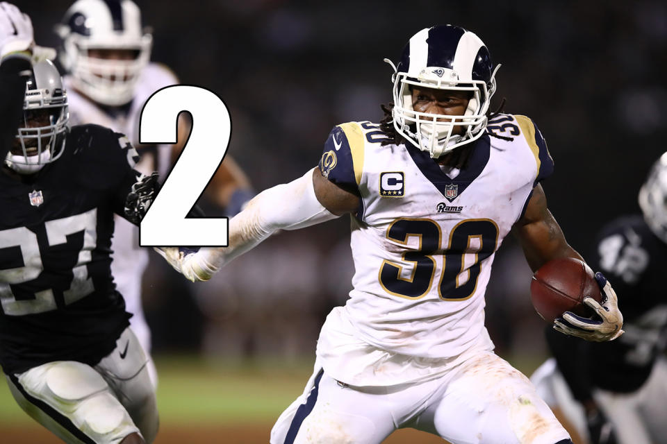 <p>If what we saw Monday night is what we’ll see from the Rams defense all season, we might be looking at a team that has a 13-3 type season. (Todd Gurley) </p>