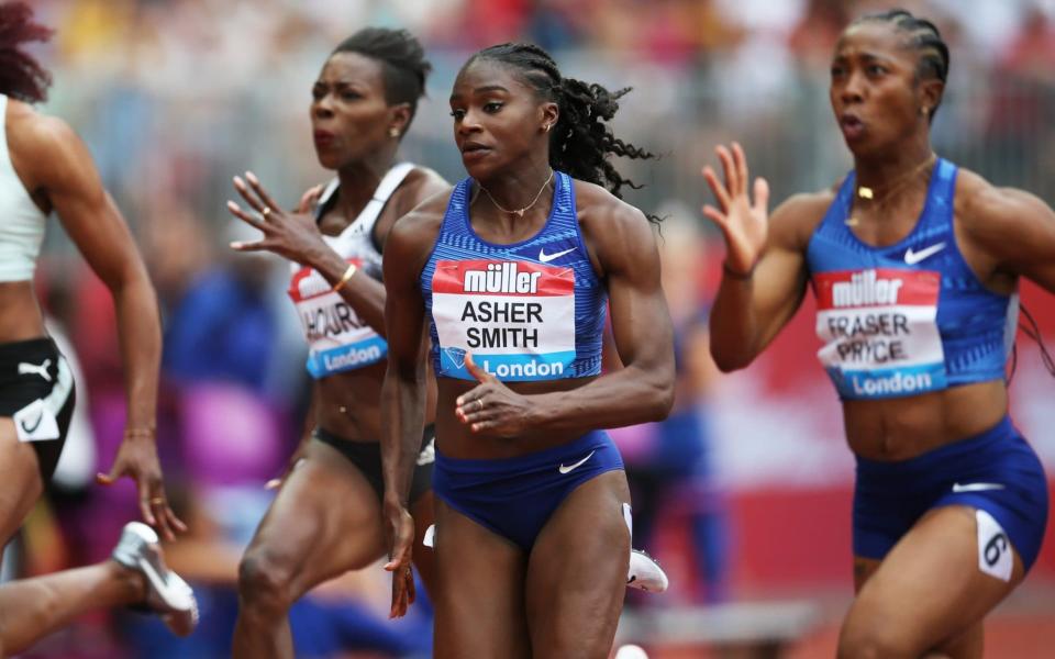 Asher-Smith produced one of the finest runs of her career to finish second in 10.92 behind Fraser-Pryce - British Athletics