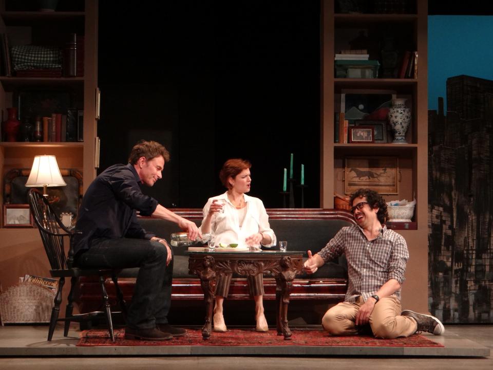 From left: Tim Daly, Mary Bacon and Geoffrey Arend on stage in "The Scene," a Theresa Rebeck play presented in 2013 at the Dorset Theatre Festival.