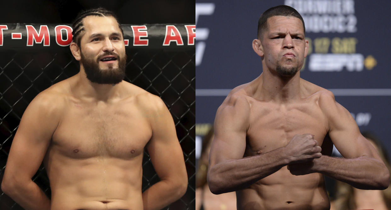 Jorge Masvidal and Nate Diaz headline UFC 244 on Saturday at Madison Square Garden in New York.