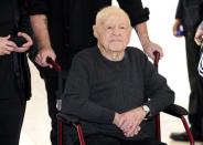 Actor Mickey Rooney arrives at the opening night of the UCLA Film and Television Archive film series "Champion: The Stanley Kramer Centennial" and the world premiere screening of the newly restored "Death of a Salesman" in Los Angeles, California August 9, 2013. REUTERS/Gus Ruelas