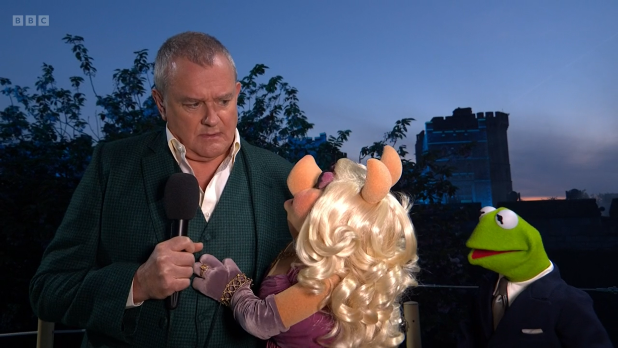 Hugh Bonneville and the muppets (BBC)