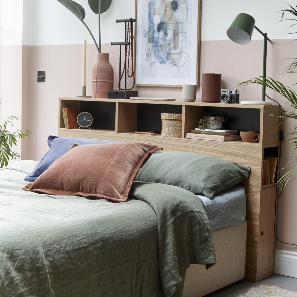 Maximise your space with a clever storage headboard