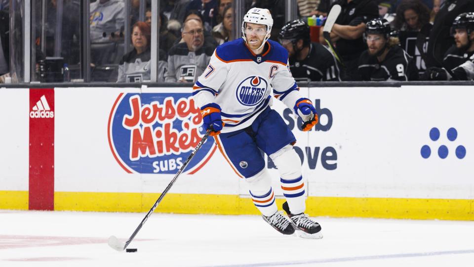 NHL superstar Connor McDavid's quest for a Stanley Cup continues in 2023-24. (Ric Tapia/Icon Sportswire via Getty Images)