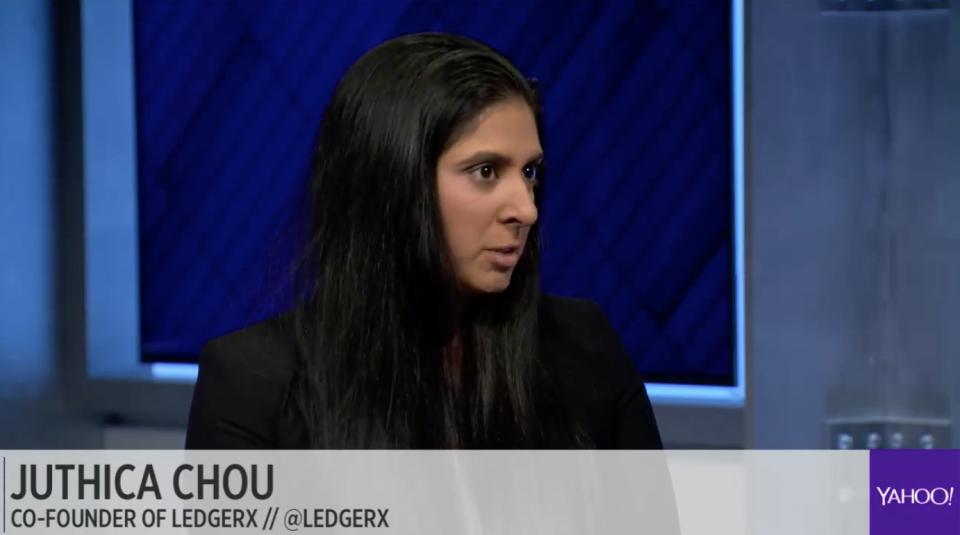 Juthica Chou, cofounder of LedgerX, on Yahoo Finance Midday Movers