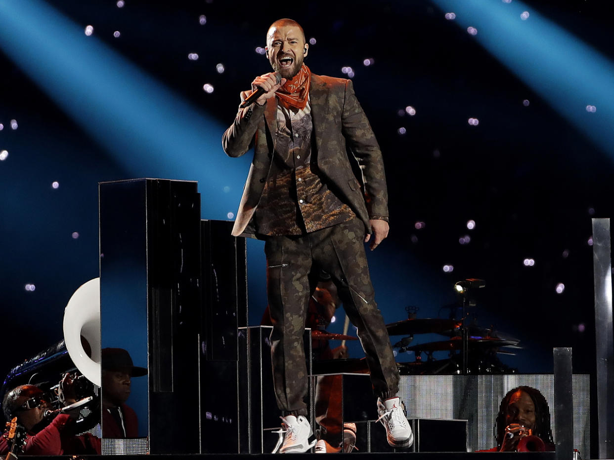 Justin Timberlake trat beim Super Bowl 2018 auf (Bild: Matt Slocum/AP Photo)