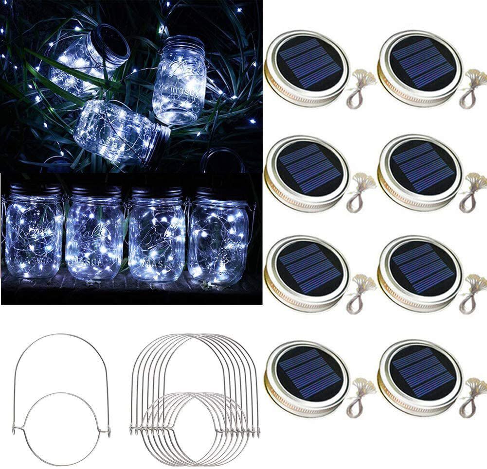 Solar Mason-Jar-Lid Lights