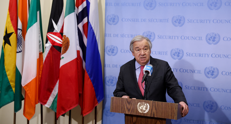 United Nations Secretary-General Antonio Guterres called out Australia's response to the climate crisis. Source: Reuters