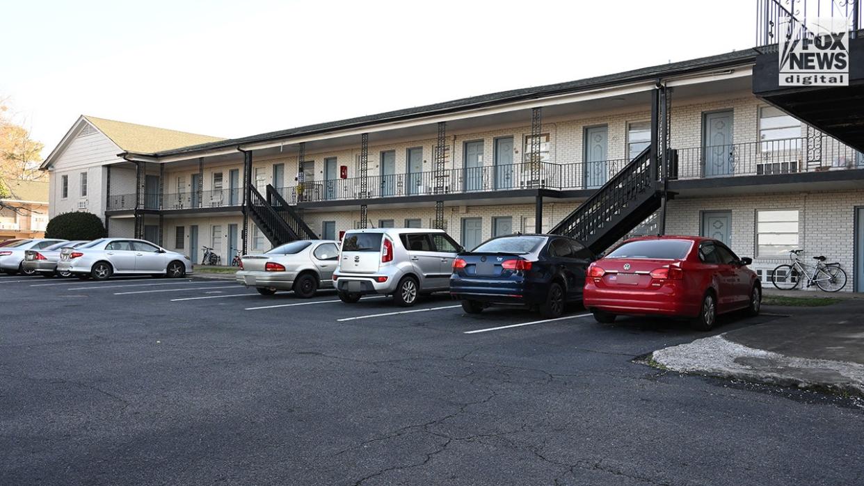 An exterior view of Jose Antonio Ibarra’s apartment in Athens, Georgia