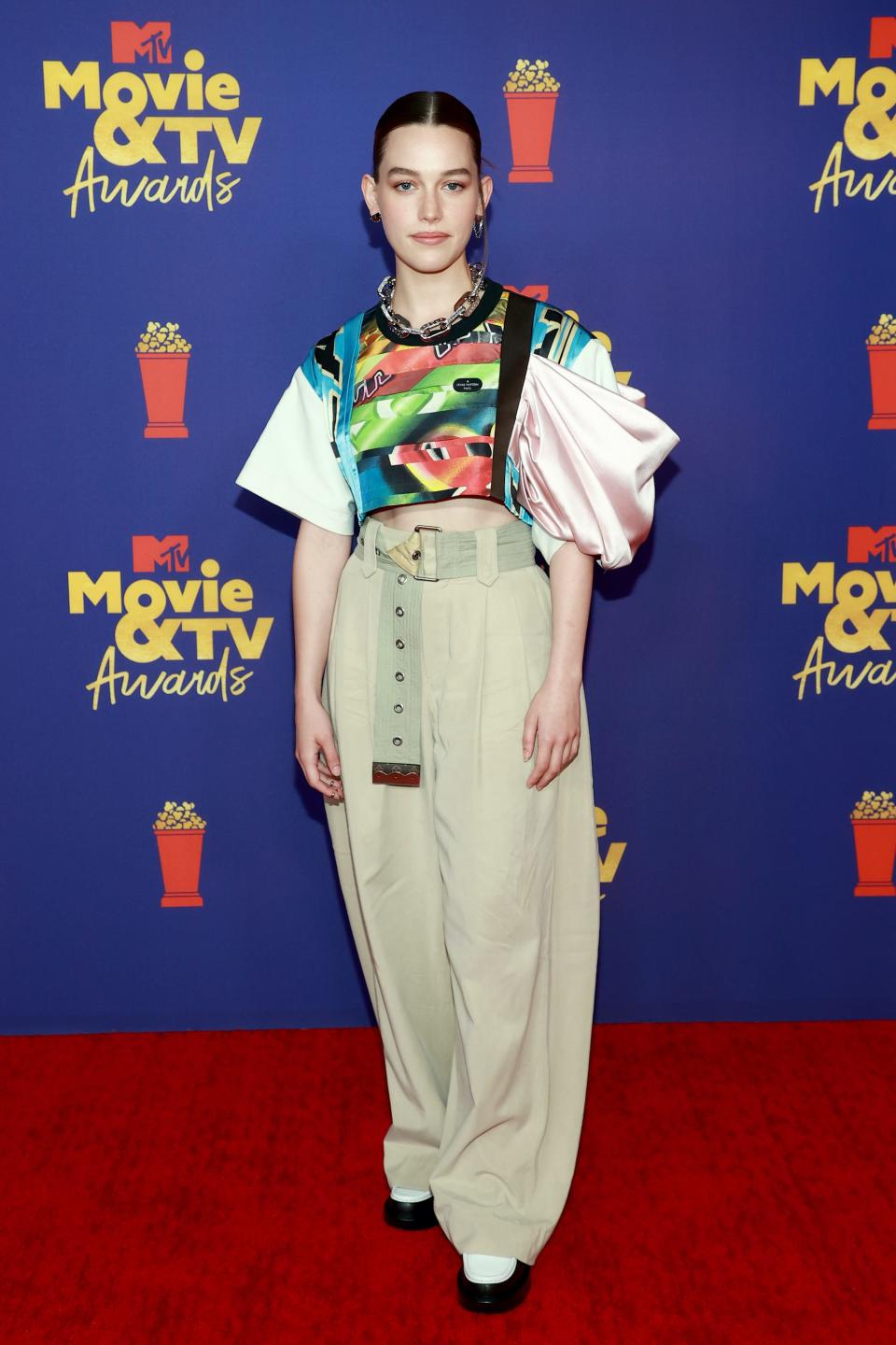 Victoria Pedretti at the 2021 MTV Movie Awards on May 16