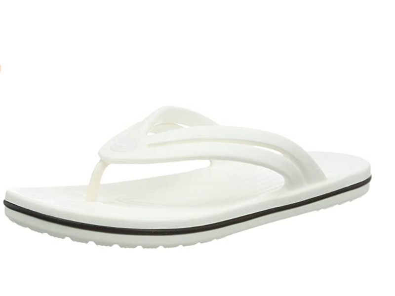 Croc Women’s Crocband Flip Flop | Slip-on Water Shoes | Casual Summer Sandal Flip-Flop in White  