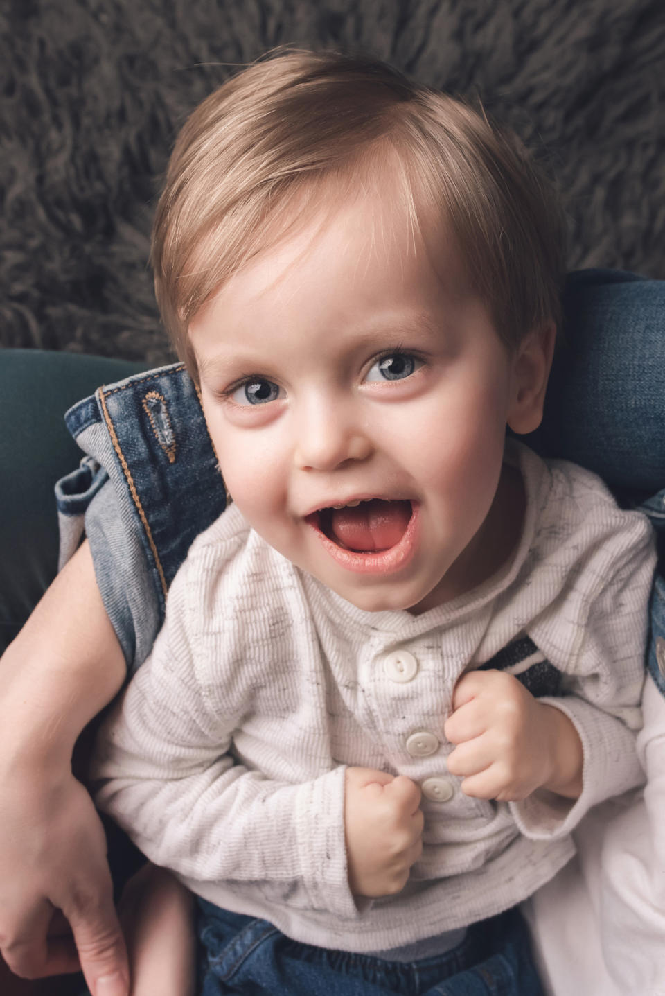 Emmett was a social butterfly, always making friends even when he couldn't walk or talk. His family misses his sweet personality but turned his tragic death into advocacy for other families. (Courtesy Apple Blossom Photography)