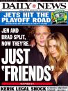 <p>Brad and Jen announced in January 2005 that they were separating among rampant rumors that he and <em>Mr. and Mrs. Smith</em> costar Angelina Jolie were having an affair. </p>