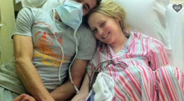 Kaila and Matt Maartensz in hospital. Source: GoFundMe