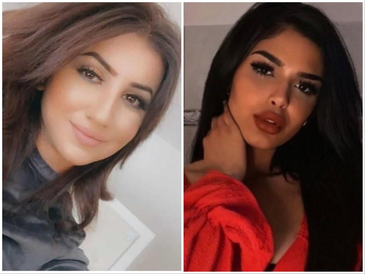 Sharaban K, left, and Khadidja O, right, in a composite image.