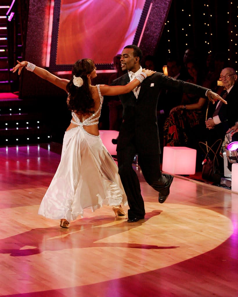 Karina Smirnoff and Mario perform a dance on the sixth season of Dancing with the Stars.