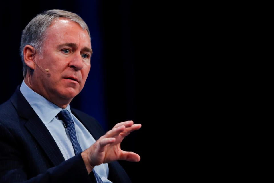 Ken Griffin, Founder and CEO, Citadel, speaks during the Milken Institute's 22nd annual Global Conference in Beverly Hills, California, U.S., April 30, 2019.  REUTERS/Mike Blake