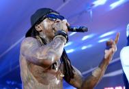 <p>AUSTIN, TX – MARCH 12: AUSTIN, TX – MARCH: Rapper Lil Wayne performs onstage at Samsung Galaxy Life Fest at SXSW 2016 on March 12, 2016 in Austin, Texas. (Photo by Jonathan Leibson/Getty Images for Samsung) </p>