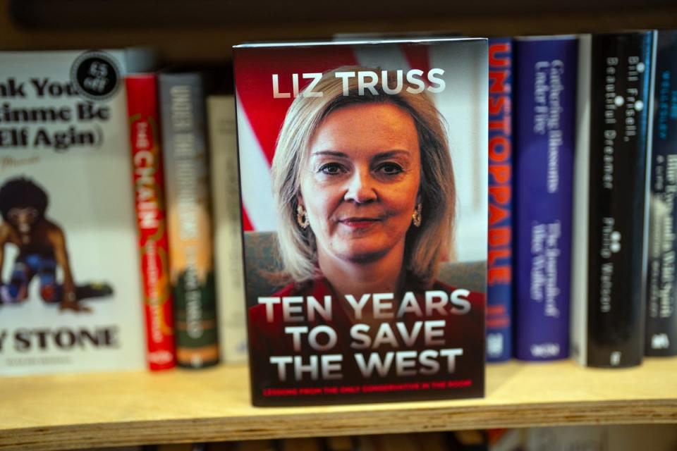 "Ten Years to Save the West" by former British Prime Minister Liz Truss (Getty Images)