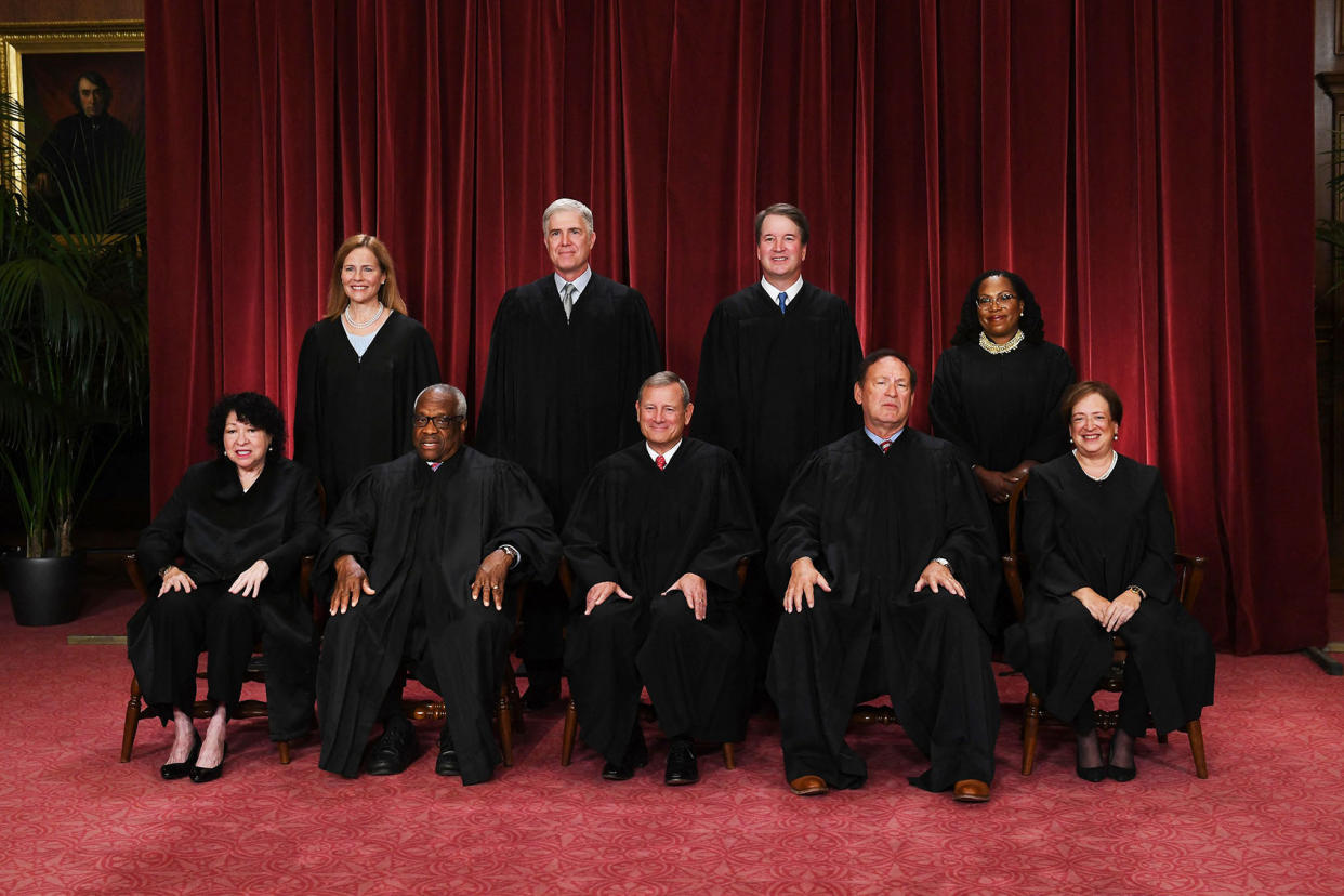 Supreme Court Justices 2022 OLIVIER DOULIERY/AFP via Getty Images