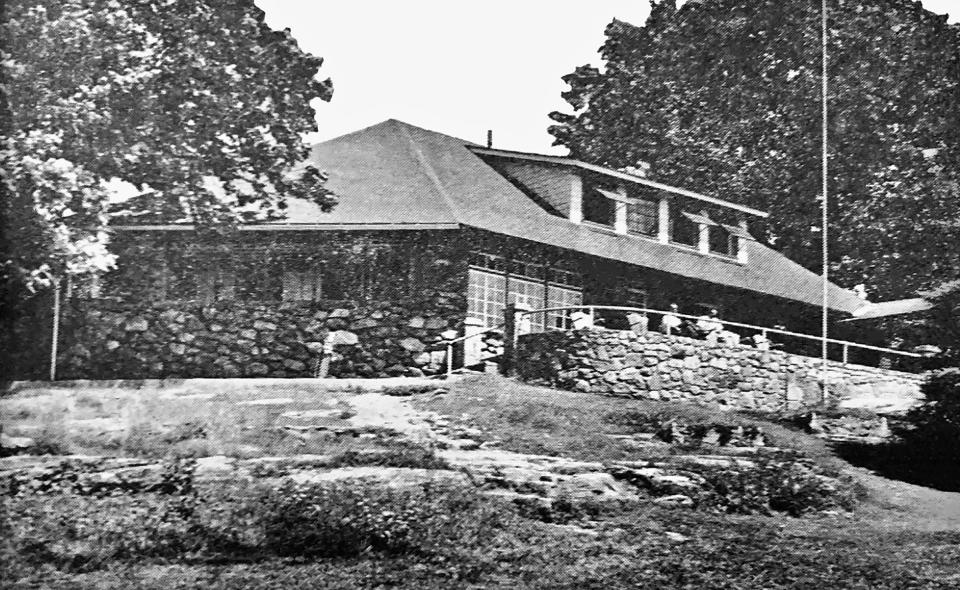 The former clubhouse at the Norwich Golf Course, in the 1920's or 1930's.